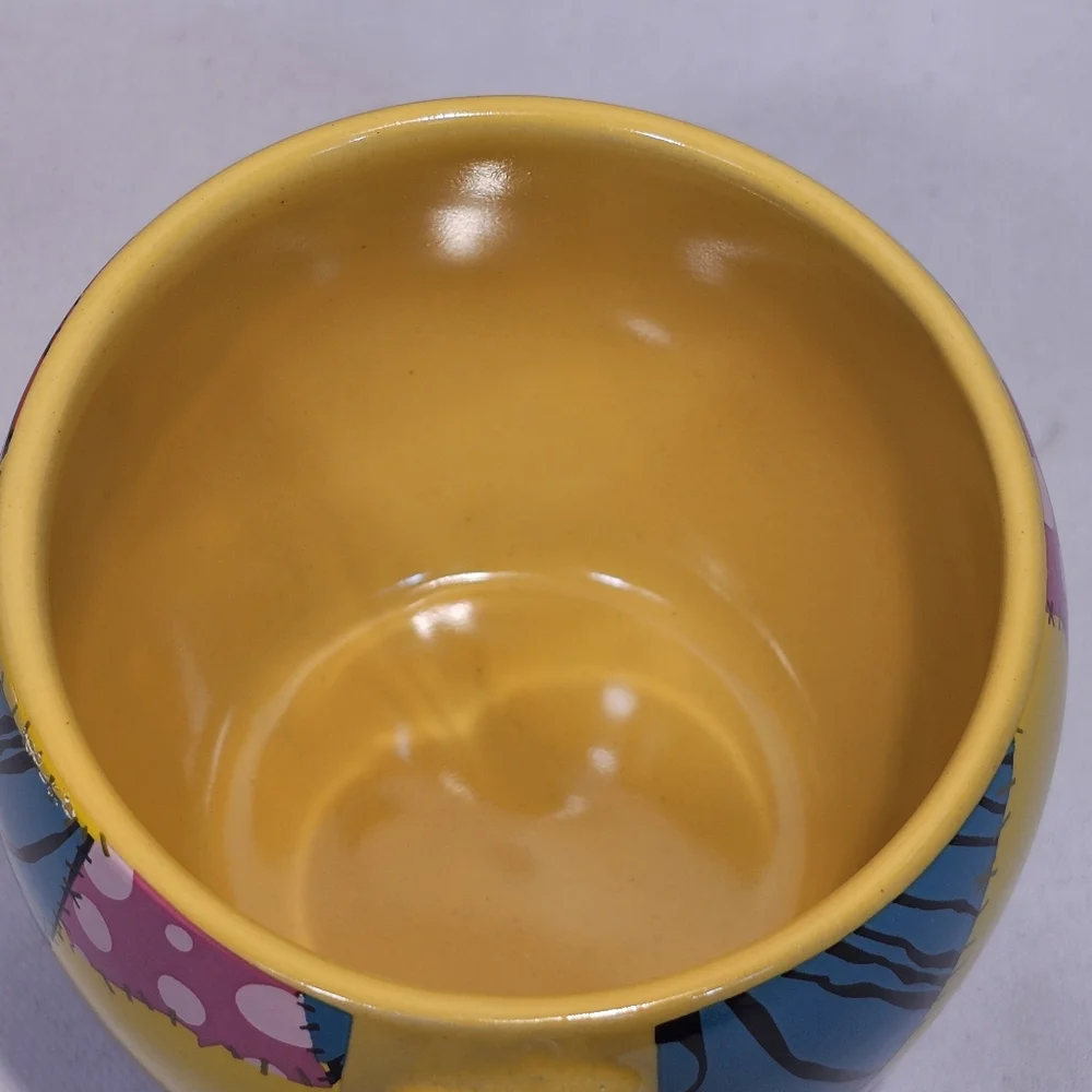 The Nightmare Before Christmas‎ Jack & Sally Large Yellow 16 oz. Ceramic Mug